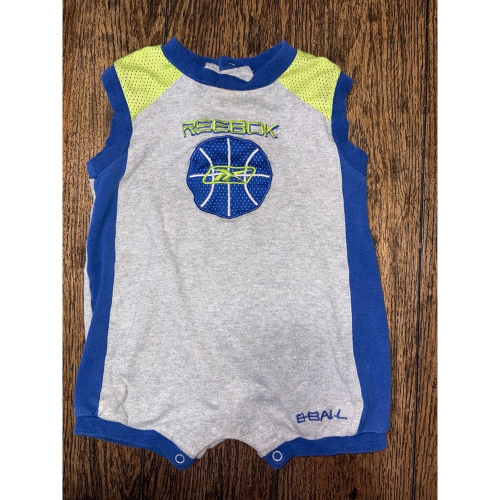 Vintage reebok bball infant boys romper 24 months